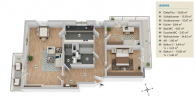 Ruhige Wohnung im Grünen - Grundriss