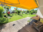 Familienfreundliche Doppelhaushälfte mit großem Garten... - Sonnige Terrasse mit Garten