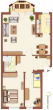 Mitten im Leben von Neuhausen...moderne 3-Zimmer-Wohnung - Grundriss 0102W03mV
